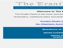 Tablet Screenshot of ersatzplanet.com